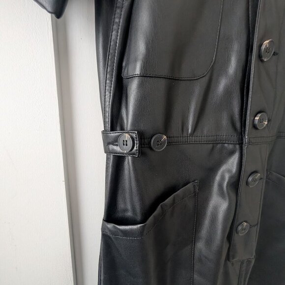 Pistola | Grover Vegan Leather Jumpsuit In Black - Picture 8 of 14